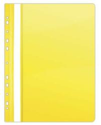 DONAU Gyorsfűző, lefűzhető, PVC, A4, Donau, citromsárga 10 db/csomag