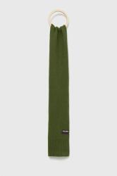 Pepe Jeans sál gyapjú keverékből zöld, sima - zöld Univerzális méret