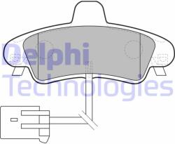 DELPHI set placute frana, frana disc DELPHI LP1683 (LP1683)