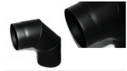 ProInvest Cot negru (Variante produs: D: 130 mm, Unghi: 45 grade) (PIV-55357)