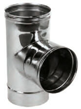ProInvest Teu inox cazan peleti plus garnitura SP (Diametru: 80 mm, Unghi: 135 grade) (PIV-53315)