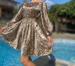Ie traditionala Rochie scurta animal print - Bella 26
