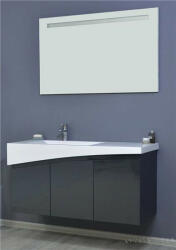 TMP cabinets SMYRNA 120 fali fürdőszobabútor - ANTRACIT - Akrivit öntött márvány mosdókagylóval 120 cm (400510) - globalvivamarket