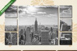 Többrészes Vászonkép, Premium Kollekció: Skyline Manhattan, NYC(135x80 cm, W01)
