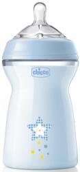 Chicco Шише Chicco - Natural Feeling, с биберон 6 м+, 330 ml, за момче, асортимент (N0245) - ozone