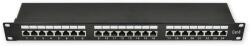 PP-160 24P/C6/S - 19" patch panel 1U, 24 portů C6 stíněný