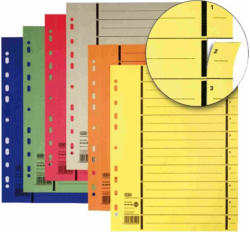 OXFORD Separatoare carton color, 100 file/set, OXFORD