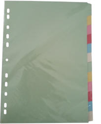 OPTIMA Separatoare carton color, 12 culori/set, OPTIMA