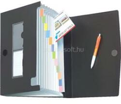 Herlitz PP A4 12 részes rekeszes mappa kék vagy fekete (HERLITZ_01978048) (HERLITZ_01978048)
