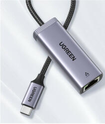 UGreen ADAPTOR RETEA Ugreen, "CM209" extern, USB Type-C (T) la port Gigabit RJ-45, negru "50922" (include TV 0.18lei) - 6957303859221 (50922)