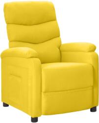vidaXL Scaun de relaxare, galben muștar, material textil (342711)