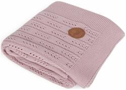 CEBA Pătură tricotată în cutie cadou 90x90 pink heringbone (AGSW-812-109-130) Lenjerii de pat bebelusi‎, patura bebelusi