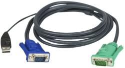 ATEN Micro-Lite 2L-5203U - keyboard / video / mouse (KVM) cable - 3 m (2L-5203U) (2L-5203U)