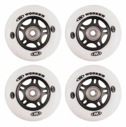 Worker Roti WORKER 84mm si Rulmenti ABEC-9 chrome - Set 4 bucati (4286) - zoomzi