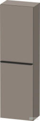 Duravit D-NEO félmagas szekrény, 40x132x24 cm balos ajtóval, Basalt Matt Decor DE1318L4343 (DE1318L4343)