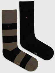 Tommy Hilfiger zokni (2 pár) zöld, férfi - zöld 39/42 - answear - 4 090 Ft