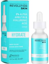 Revolution Beauty Ser hidratant cu alfa-arbutină și acid hialuronic pentru față - Revolution Skin Moisturizing Serum With Alpha Arbutin And Hyaluronic Acid 30 ml
