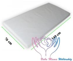  Habszivacs matrac 140 x 70 cm, 6 cm vastag - Fehér levehető, mosható huzattal