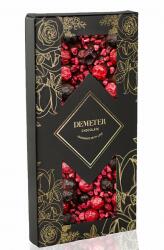 Demeter Chocolate Étcsokoládé málnával, piros és fekete ribizlivel