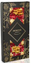 Demeter Chocolate Fehércsokoládé dióval, málnával és mogyoróval