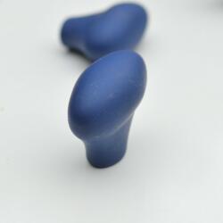 AT Műanyag bútorgomb, bársony kék színű (M764_kek)