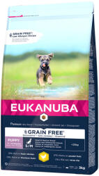 EUKANUBA 3kg Eukanuba Grain Free Puppy Small / Medium Breed csirke száraz kutyatáp