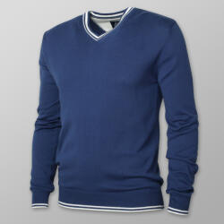 Willsoor Férfi kék pulóver kontrasztos elemekkel 14119