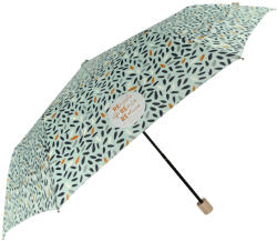  Női összecsukható esernyő PERLETTI GREEN menta színben, mintával 12852