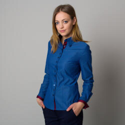 Willsoor Női kék ing eltérő színű mintával 12384