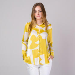 Willsoor Női ing sárga és fehér geometriai mintával 14310