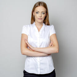 Willsoor Női ing fehér színben, V-nyakkivágással 10905