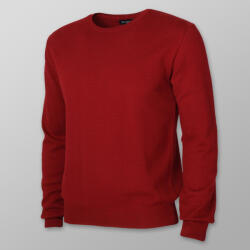 Willsoor Férfi pulóver piros színben rugalmas mandzsettával 13930