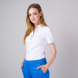Willsoor Női póló inget fehér ellentétes elemek 14158