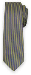 Willsoor Férfi slim nyakkendő sötétkék színben sárga csíkos mintával 13567