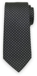 Willsoor Férfi fekete selyem nyakkendő világoskék pöttyös mintával 13482