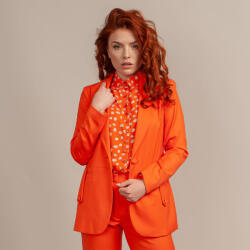 Willsoor Női kabát narancs színben sima mintázattal 14031