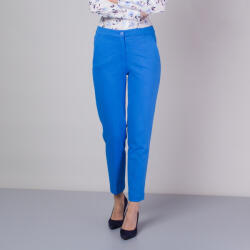 Willsoor Női formális nadrág kék színben sima mintával 14142