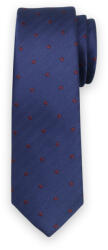 Willsoor Férfi keskeny sötétkék nyakkendő pöttyös mintával 13494
