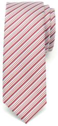 Willsoor Férfi keskeny nyakkendő (minta 1205) 6544 -ban piros szín