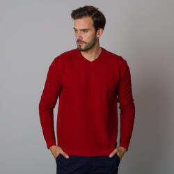 Willsoor Férfi piros pulóver ízléses mintával 12121
