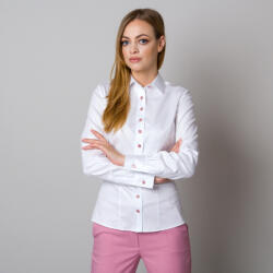 Willsoor fehér női ing rózsaszín gombokkal 12910