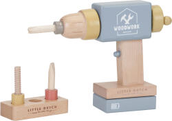 Little Dutch Masina de gaurit din lemn FSC - Little Dutch Set bricolaj copii