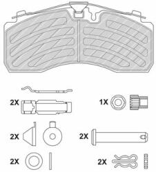 FERODO set placute frana, frana disc FERODO FCV1275PTS