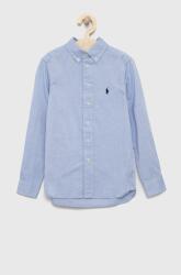 Ralph Lauren gyerek ing pamutból - kék 146 - answear - 32 990 Ft