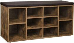 VASAGLE 10 rekesz cipőpad párnázással 104x30x48 cm (LHS010X01)
