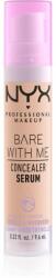 NYX Cosmetics Bare With Me Concealer Serum овлажняващ коректор 2 в 1 цвят 02 Light 9, 6ml