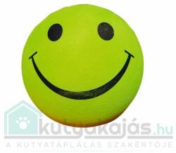 JK ANIMALS gumihab labda fluoreszkáló smiley 7, 2cm vörös/narancs/sárga - kutyakajas