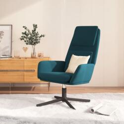vidaXL Scaun de relaxare, albastru, catifea (341350)