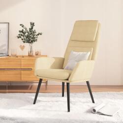 vidaXL Scaun de relaxare, crem, material textil (341314)