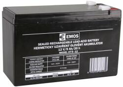 EMOS Karbantartásmentes ólomakkumulátor 12 V/9 Ah, faston 6, 3 mm (1201002900)